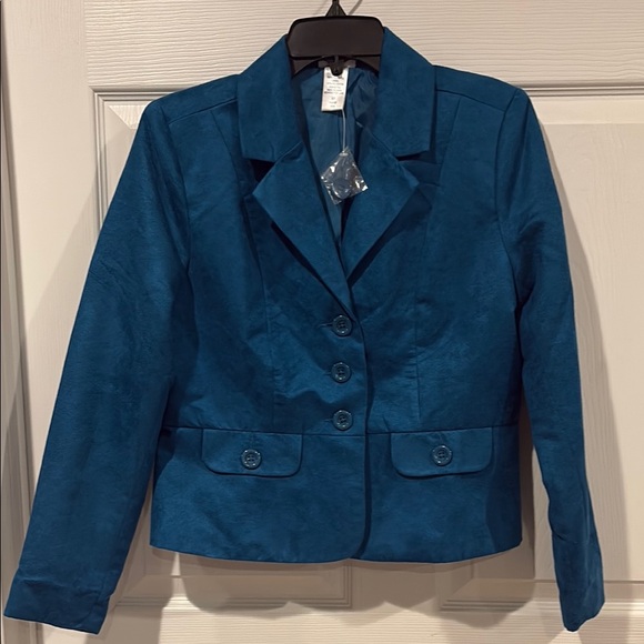 Vicki Wayne Jackets & Blazers - NEW! Classic Teal Single-Breasted Women's Blazer